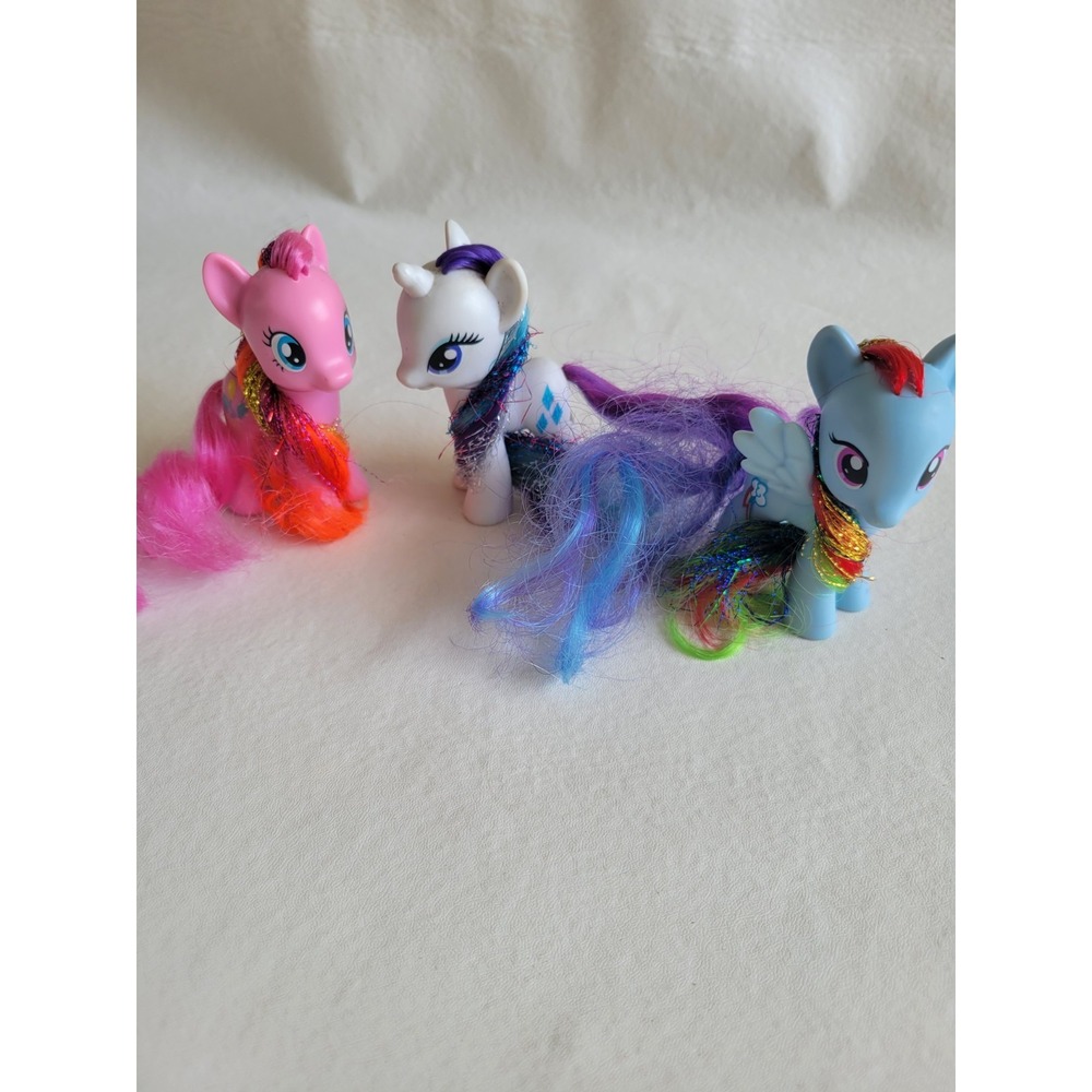 My Little Pony G4 Crystal Empire 3" G4 Pinkie Pie Rainbow Dash Rarity FLAW